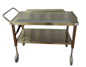 Servantes inox réglables manuellement avec rebords amovibles 3 chrome wtRujE7nTm