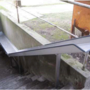 Goulotte escalier en inox