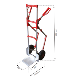 Diable aluminium brasseur bavette rabattable