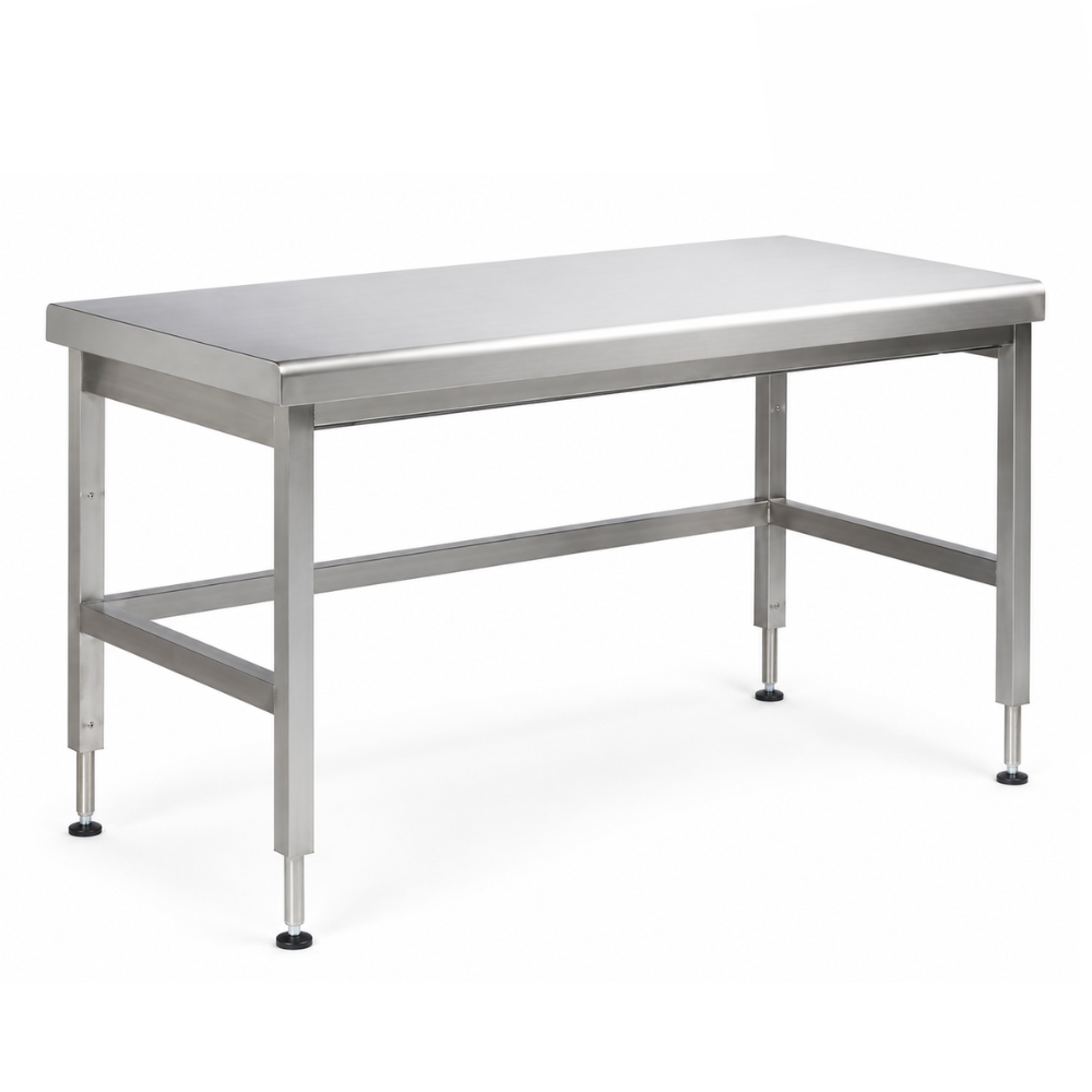 Table inox réglable en hauteur manuelle ou électrique