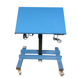 Servante liftee et inclinable bleue
