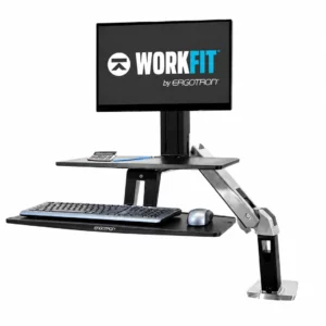 Poste de travail assis-debout WorkFit-A mono-écran LD avec clavier suspendu 13 auptinov 09 45 45 edited mimifile