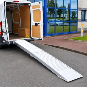 Rampe de chargement aluminium pliable type rail